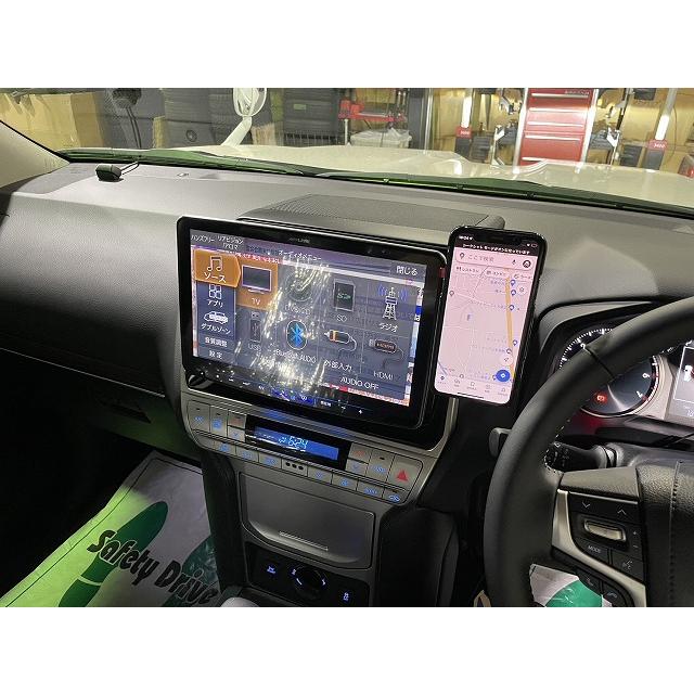 ランクルプラド150 アルパイン11型ディスプレイ用 スマホホルダー