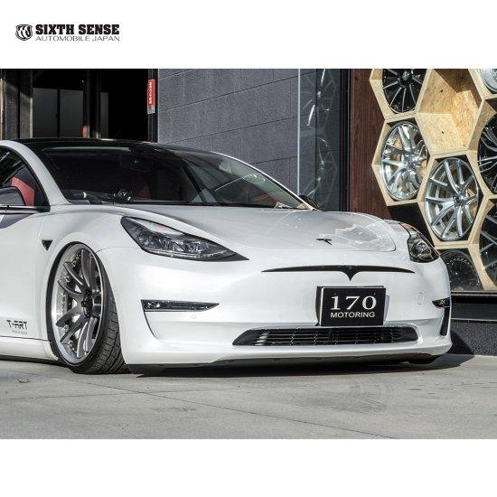テスラ モデル3専用 フロントバンパー フェイクダクト 【シックス 