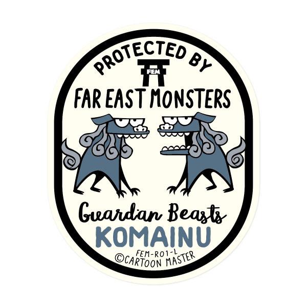 Far East Monsters ステッカー Komainu Fem R01 L Cartoon Master 21