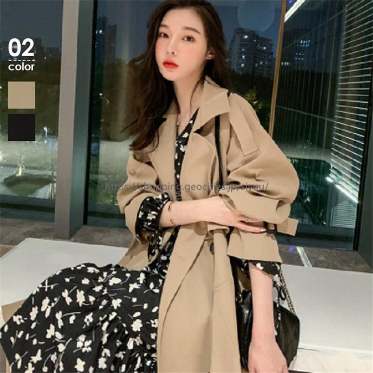 トレンチコート スプリングコート レディース 30代 40代 S M L Xl 大きいサイズ ロング コート 春 アウター 羽織り きれいめ 通勤 オフィス カジュアル Ac2103 2843 シリュウ 通販 Yahoo ショッピング
