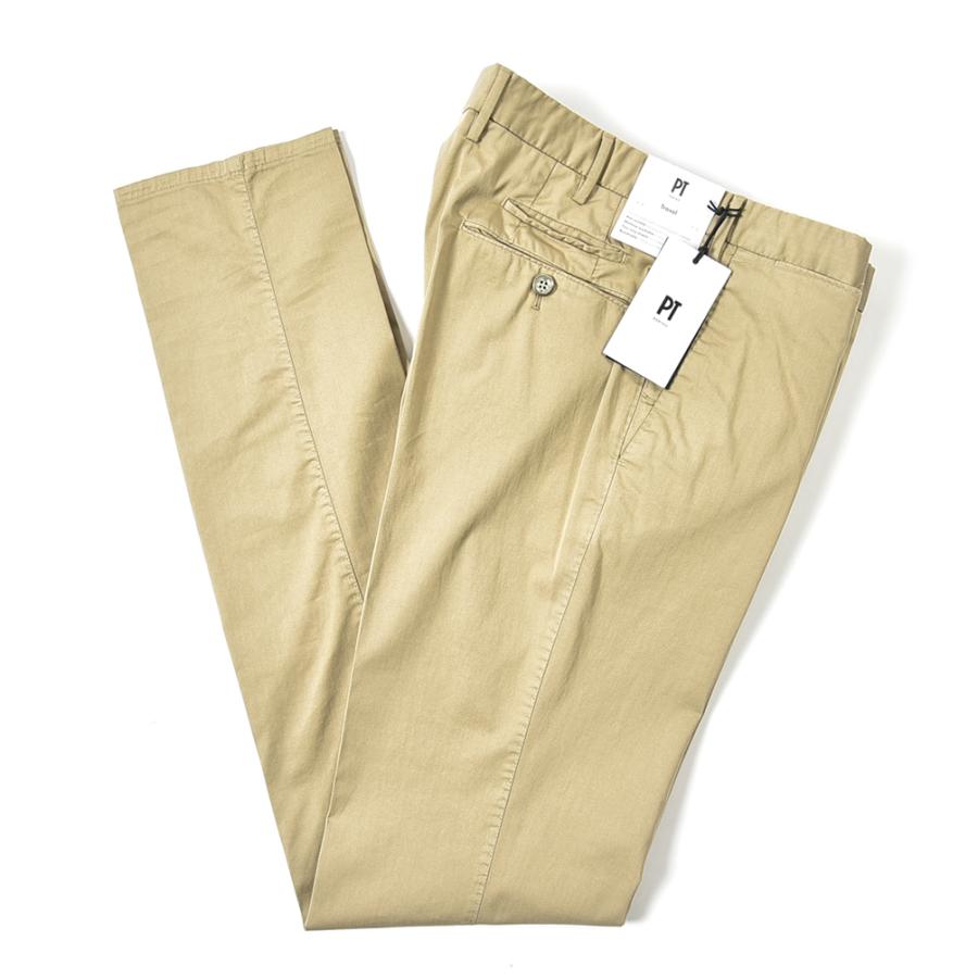 ポイント10倍 ピーティートリノ Pt Torino Travel トラベル Superslim Fit スラックス ノータック ストレッチ 春夏 メンズ コットン ベージュ イタリア ブランド 売り切れ必至 Altammamfactory Com Jo