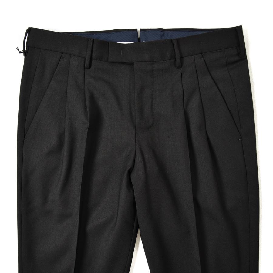 PT TORINO MASTER FIT スラックス ツータック 2プリーツ ストレッチ 