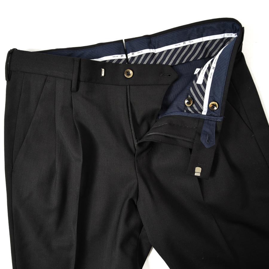 PT TORINO MASTER FIT スラックス ツータック 2プリーツ ストレッチ 