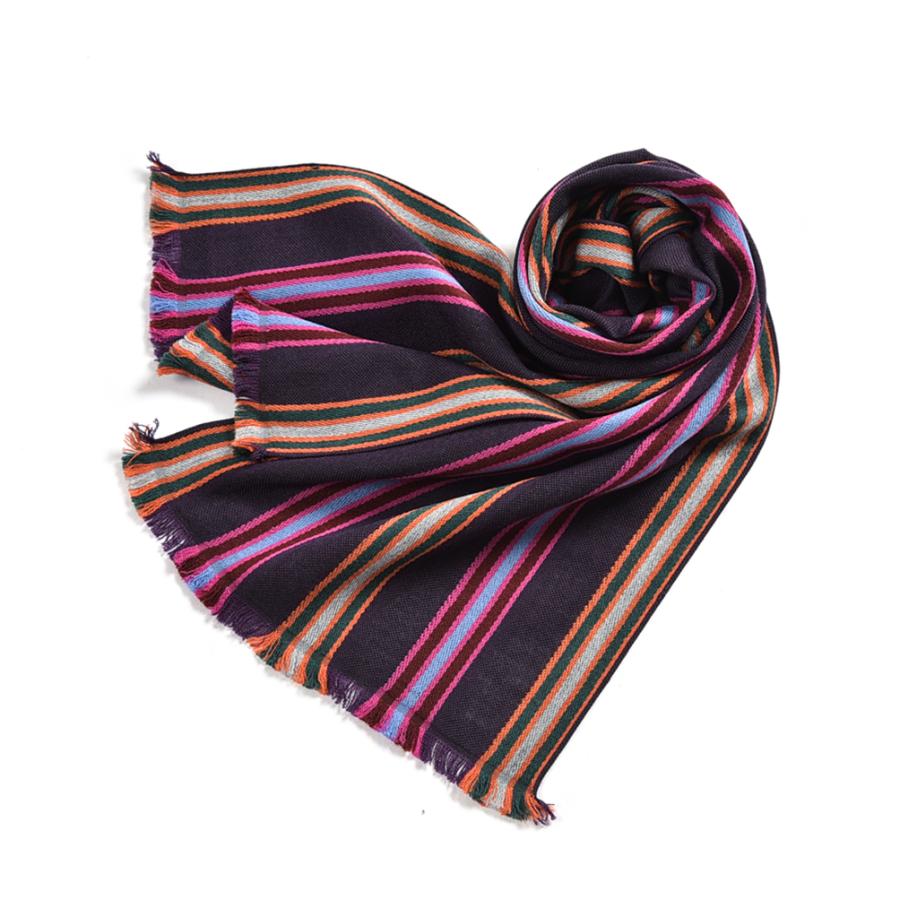 クリスマスツリー特価 マフラー Malo マーロ Sale ストール マルチカラー ストライプ 100 ウール レディース メンズ 秋冬 マフラー qhema Com