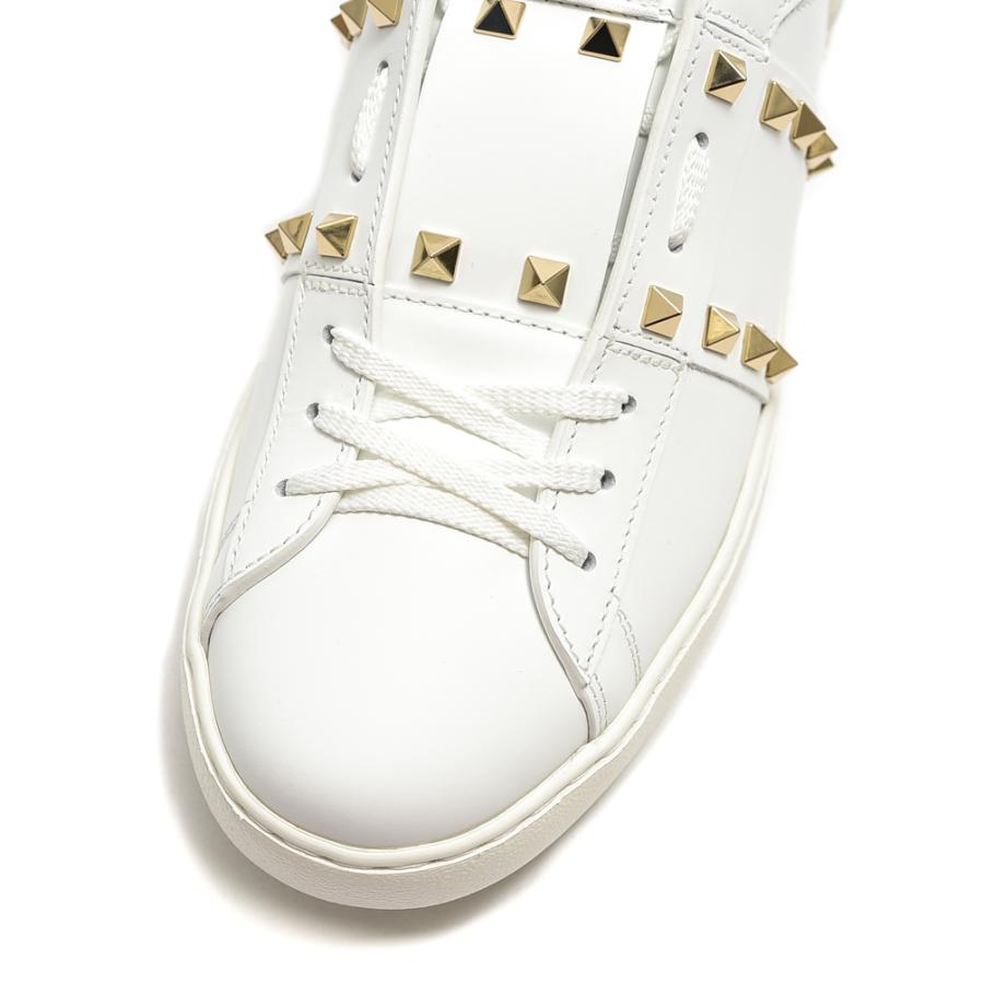 VALENTINO ローカット スタッズ シューズ レザー スニーカー ホワイト 