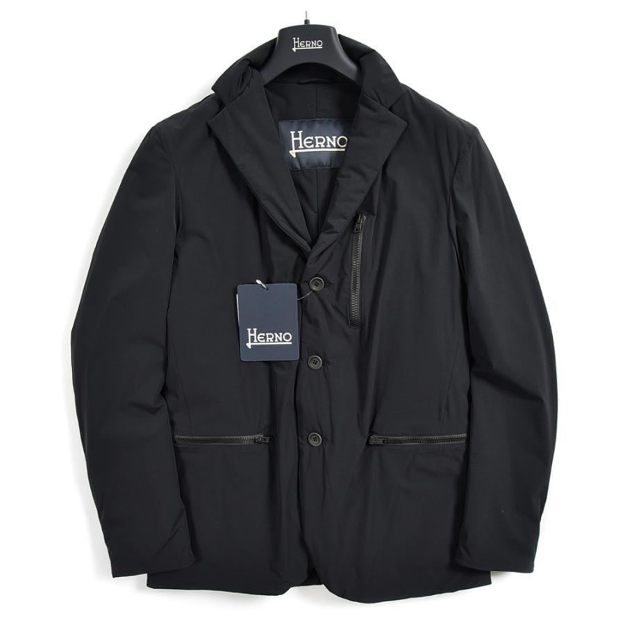 ヘルノ Herno 中綿入り ジャケット ブルゾン ショート丈 アウター 秋冬 メンズ ストレッチナイロン ネイビー イタリア ブランド サイズ L Peppino By Guardaroba 通販 Yahoo ショッピング