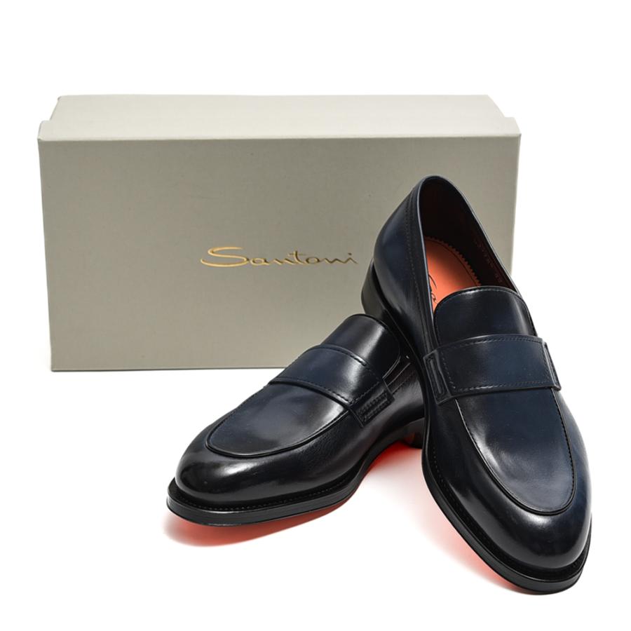SANTONI SALE|SANTONI レザー ローファー スリッポン シューズ SANTONI SALE|SANTONI レザー ローファー スリッポン シューズ