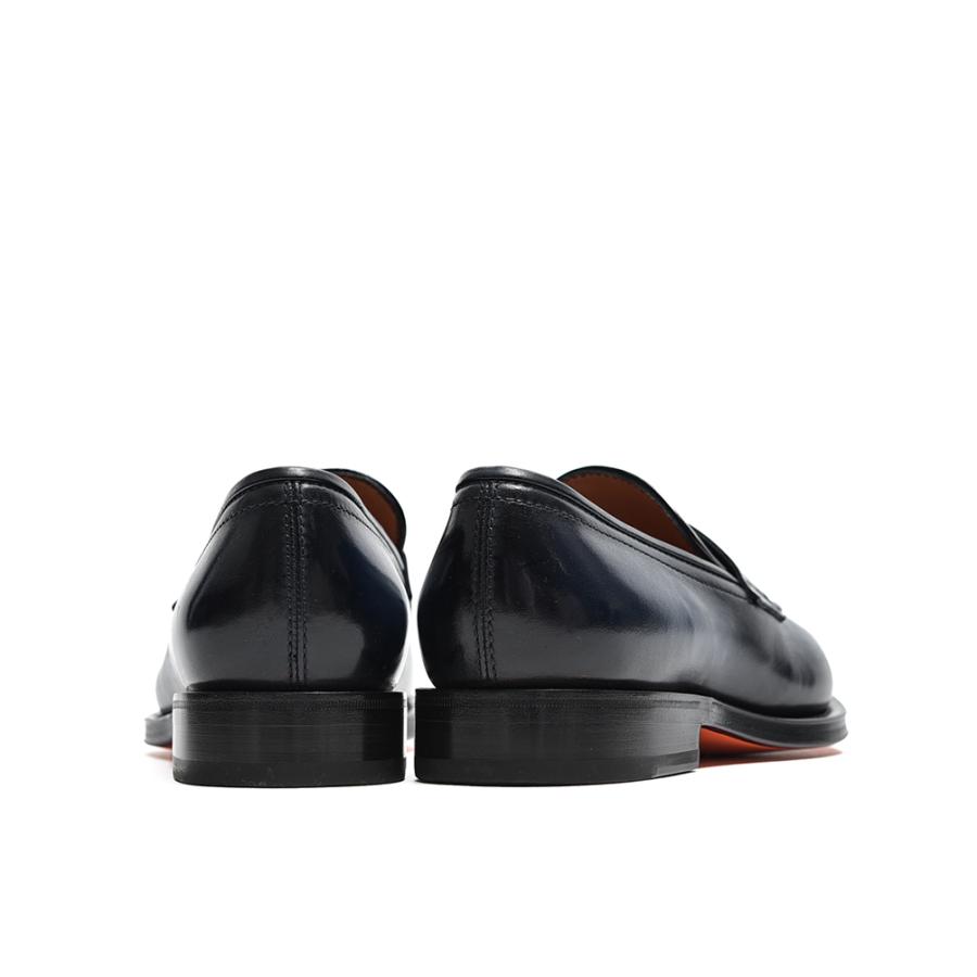 サントーニ SANTONI レザー ローファー スリッポン シューズ ラウンド