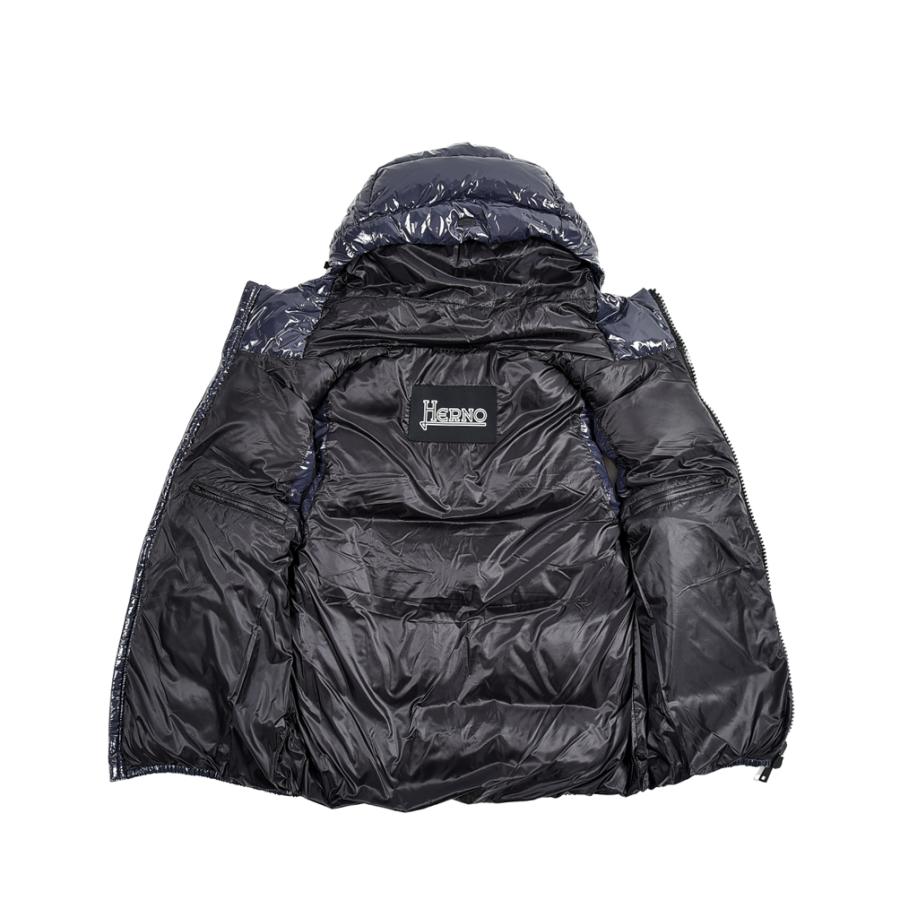 HERNO ヘルノ / GLOSS ラッカーナイロン ダウンベストフーディー