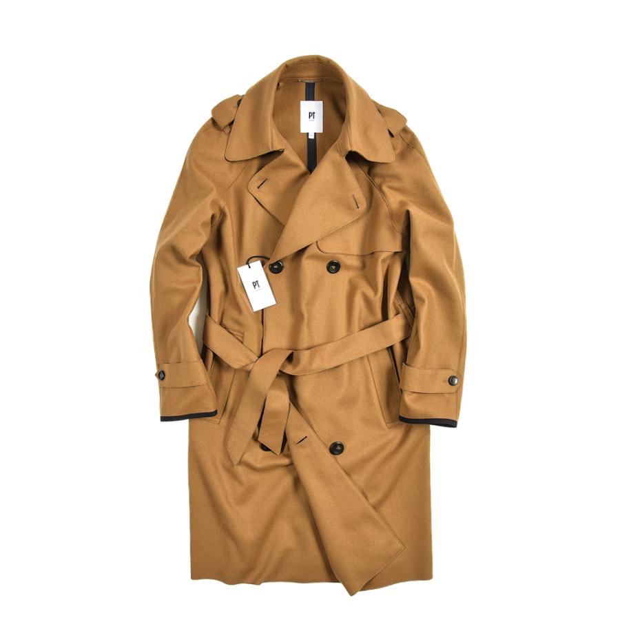 Cool　PT TORINO トレンチコート　52 PT TORINO ピーティートリノ / ウールナイロン ロングトレンチコート