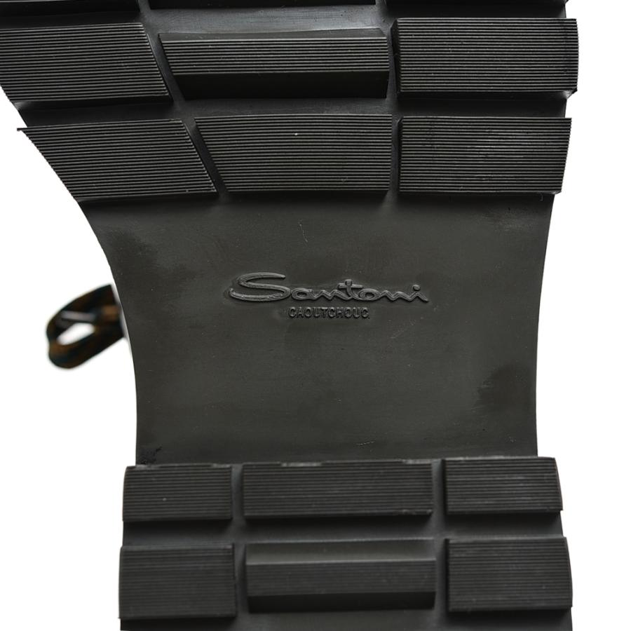 SANTONI レザー バイカラー レースアップブーツ ラウンドトゥ SANTONI レザー バイカラー レースアップブーツ ラウンドトゥ