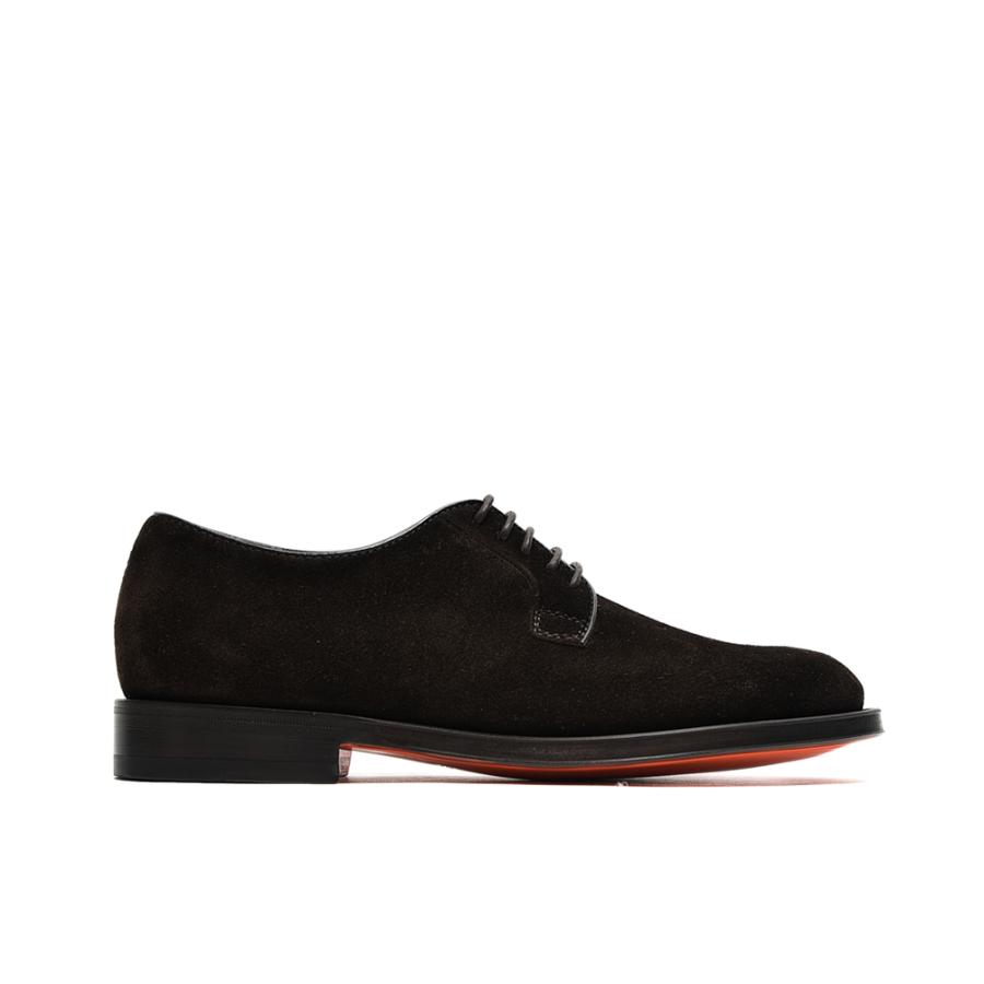 SANTONI スエード レースアップダービー ローカット シューズ プレーン 