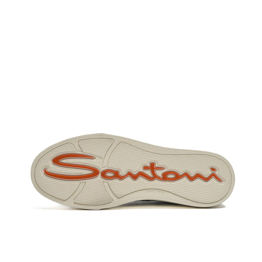 SANTONI サントーニ / スエードローカットスニーカー MBGT21652 グリーン / セールの画像
