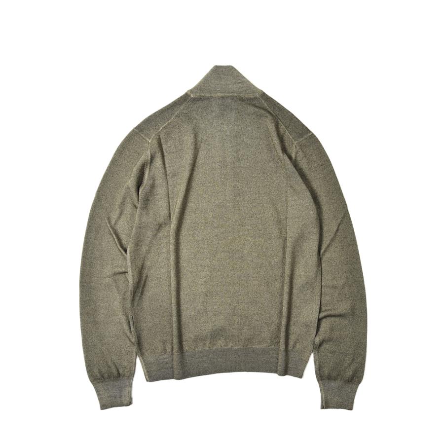 J6350 美品 グランサッソ カシミヤ混後染ハイゲージドライバーズニット 46 J6350 美品 グランサッソ カシミヤ混後染ハイゲージドライバーズニット