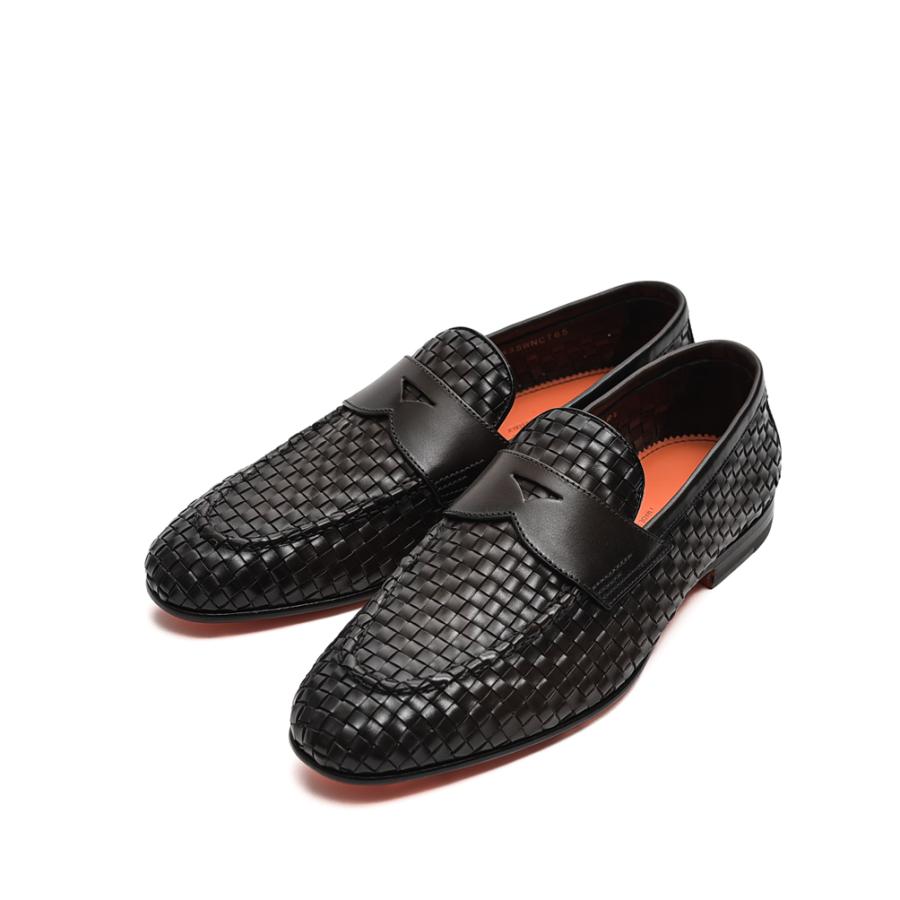 SANTONI サントーニ 8.5 11013 プレーントゥ 外羽根 黒 - 靴 SANTONI サントーニ 8.5 11013 プレーントゥ 外羽根 黒 - 靴