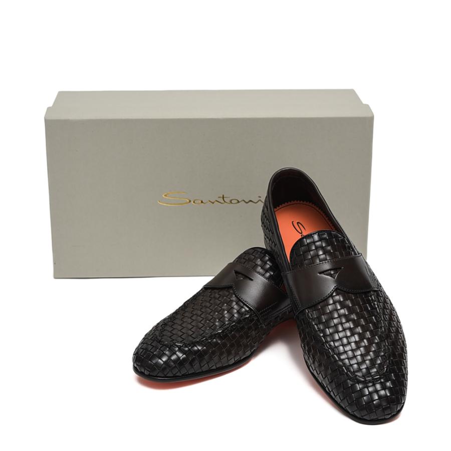 サントーニ SANTONI レザー ローファー スリッポン ローカット 