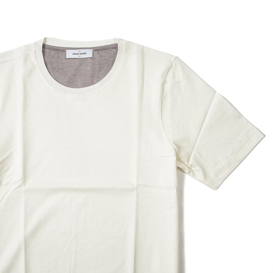 グランサッソ GRAN SASSO Tシャツ 半袖 クルーネック メンズ 春夏 コットン 100% 2023年 春夏新作 イタリア MADE IN ITALY｜size4458｜11