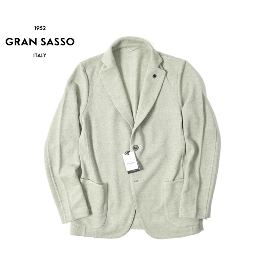 Gran Sasso GRAN SASSO SARTORIAL 2Bシングルニットジャケット 春夏 