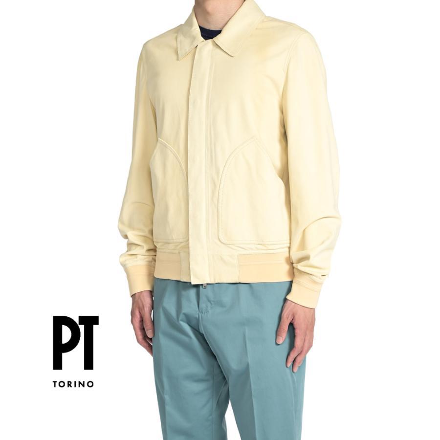 PT torio ★美品★オールシーズン アウター 羽織 ピーティートリノ PT TORINO ピーティートリノ / スエードレザージャケット アイボリー