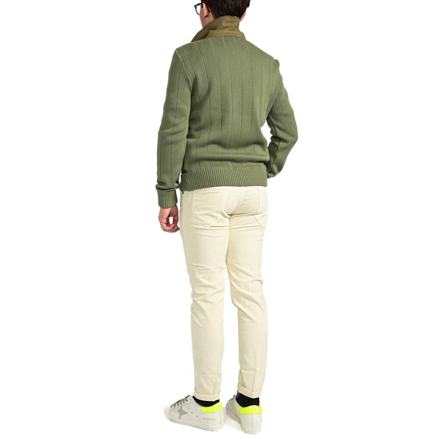 PT TORINO ピーティートリノ / レザー×コットンニット ジップアップ