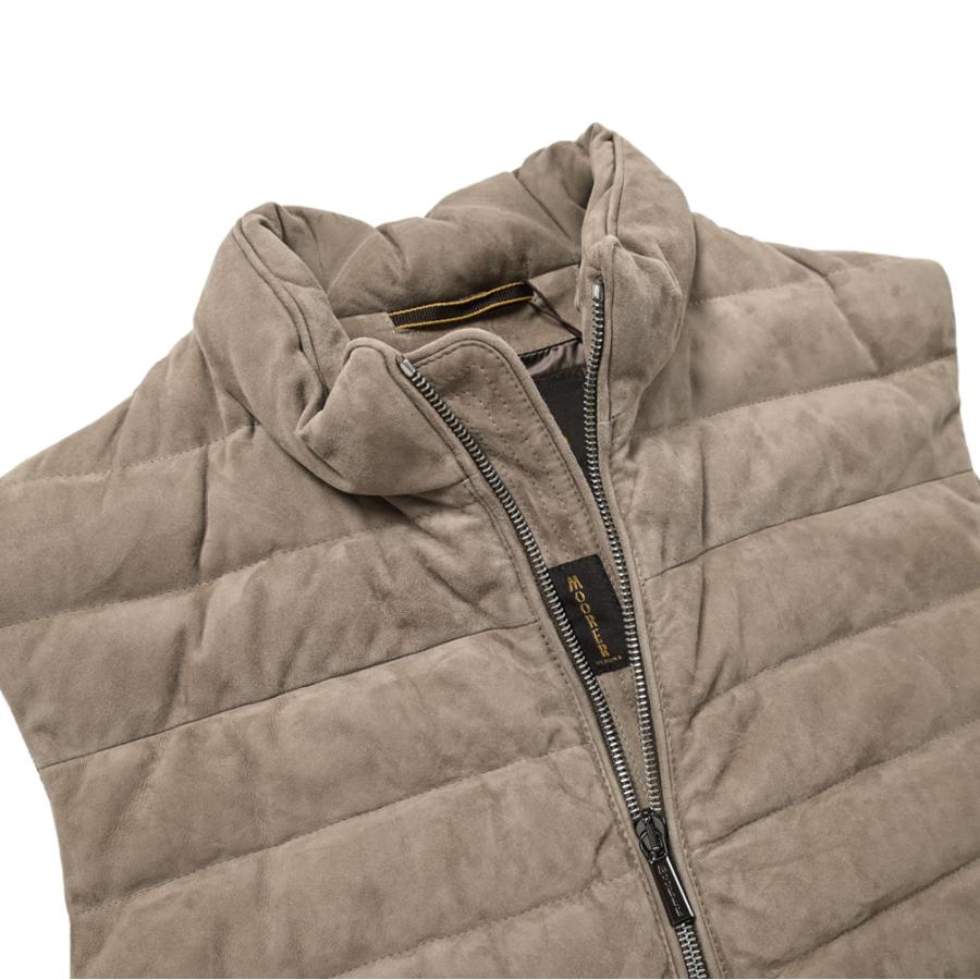 MOORER ムーレー / CALAF-UR スエードレザー スタンドカラーダウン