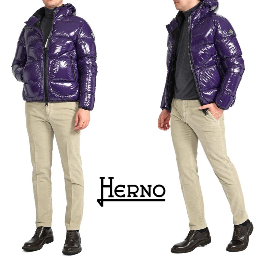 HERNO GLOSS ボンバージャケット ダウンジャケット フーディー 