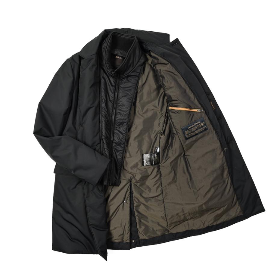 【訳あり品】 ムーレー MOORER SIVIGLIA-KL PrimaLoft 中綿入りチェスターコート 3Bシングル フロントライナー ブラック 【STOCK SALE】 【JS1578230328】(57112円)