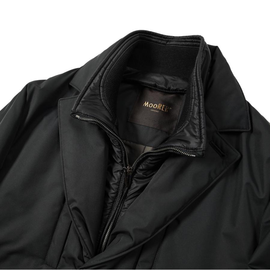 【訳あり品】 ムーレー MOORER SIVIGLIA-KL PrimaLoft 中綿入りチェスターコート 3Bシングル フロントライナー ブラック 【STOCK SALE】 【JS1578230328】(57112円)