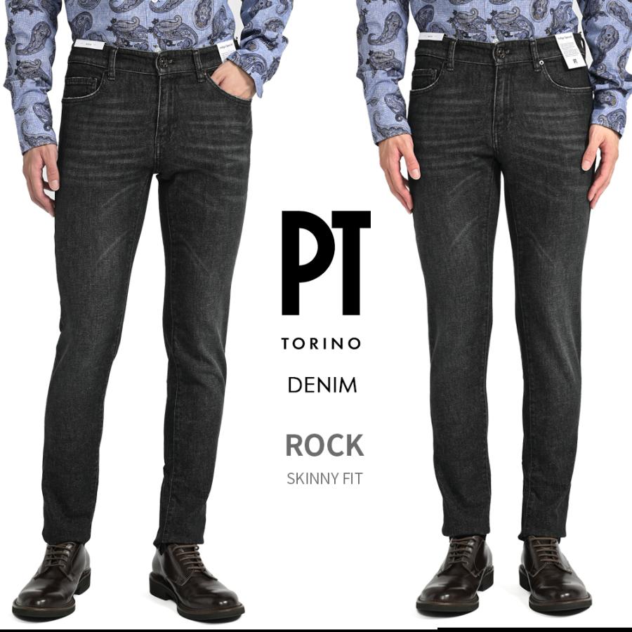 PT TORINO DENIM ROCK Indigo Special ブラックデニム スキニー 
