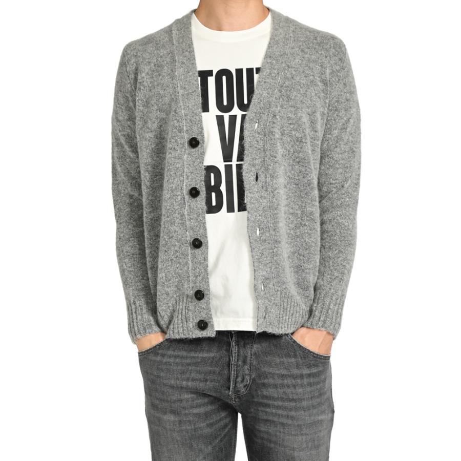 PT TORINO ニット カーディガン Vネック 長袖 アルパカ ウール 起毛  