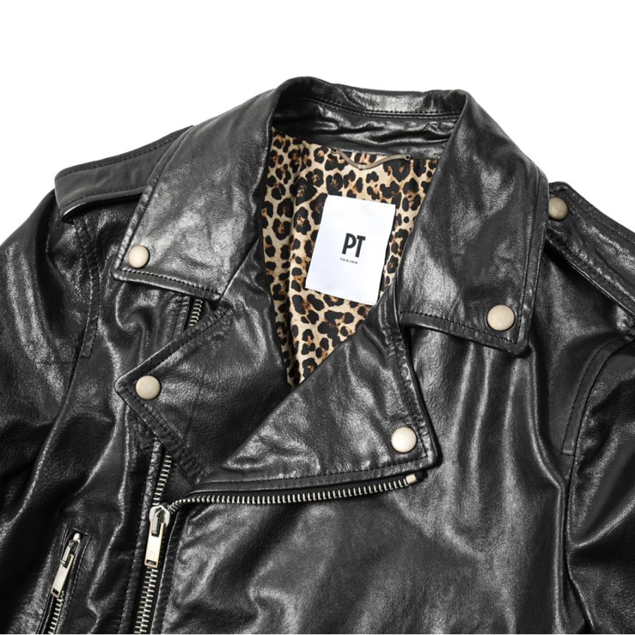 PT TORINO ピーティートリノ / ユーズド加工レザー ダブルライダース