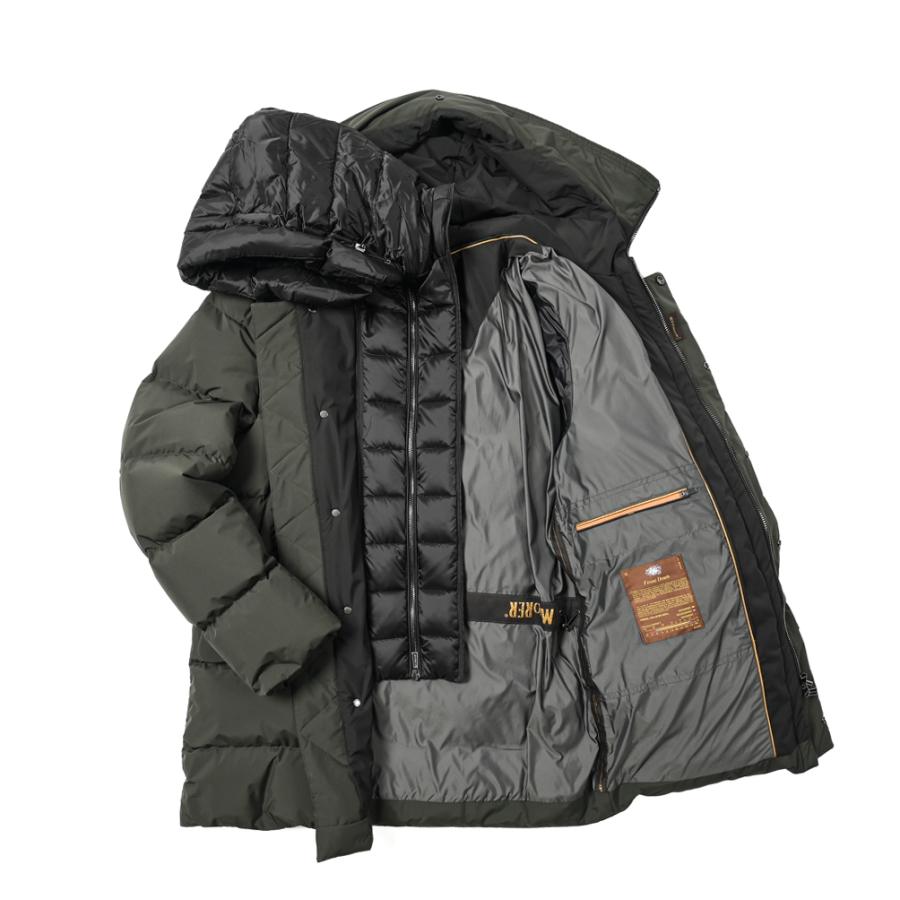 ムーレー MOORER DEVIDE-STP ダウンジャケット フード付きフロント  