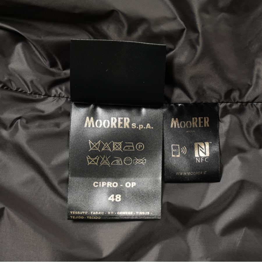 【クーポン】ムーレー MOORER CIPRO-OP ACQUA RESISTANT 中綿入り チェスターコート 春夏 秋 3シーズン メンズ ライトアウター ナイロン カーキグリーン｜size4458｜12