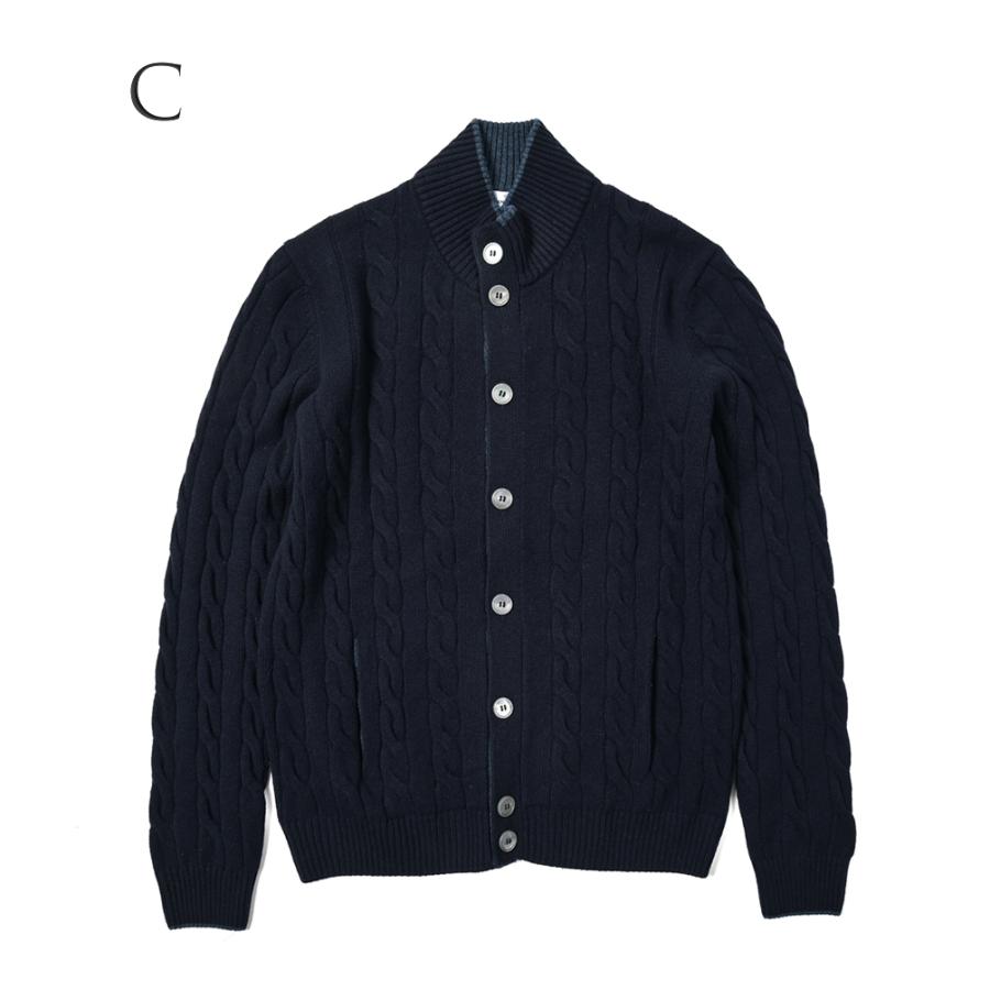 冬セール》 グランサッソ GRAN SASSO ニットカーディガン スタンド  