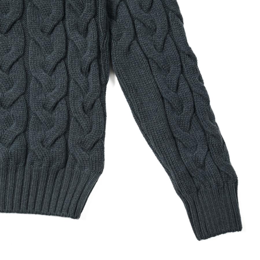 Gran Sasso GRAN SASSO タートルネックニットセーター ケーブル Gran Sasso GRAN SASSO タートルネックニットセーター ケーブル