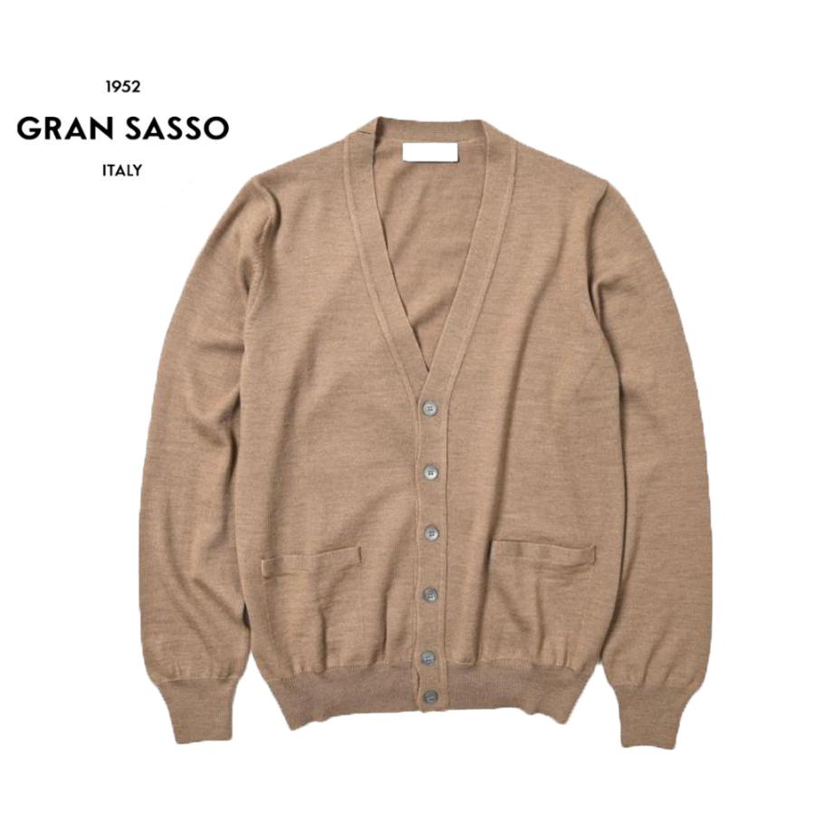 Gran Sasso GRAN SASSO Vネックニットカーディガン ハイゲージ 長袖 春 