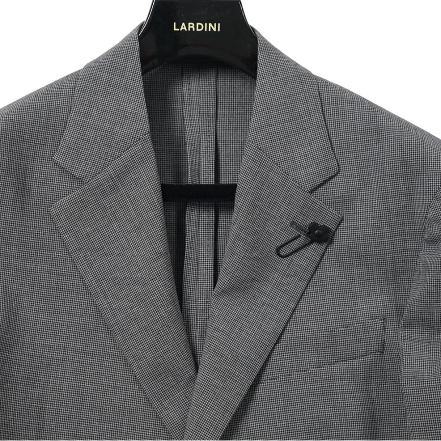 ラルディーニ LARDINI 【2024年 春夏新作】 easy wear テーラードスーツ 2Bシングル ストレッチ 高機能ウール チェック グレー｜size4458｜04