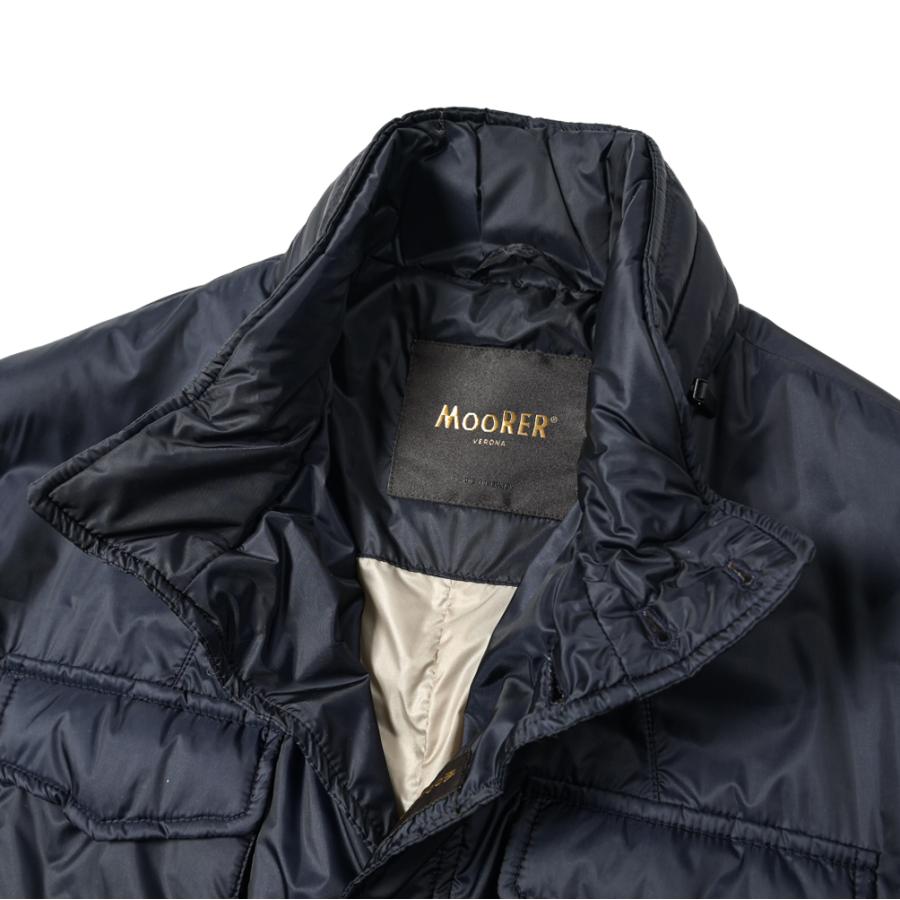 【クーポン】ムーレー MOORER OSTRO-SL 中綿入りブルゾン フィールドジャケット M-65型 3シーズン ウルトラライトアウター ナイロン 100% ネイビー｜size4458｜04