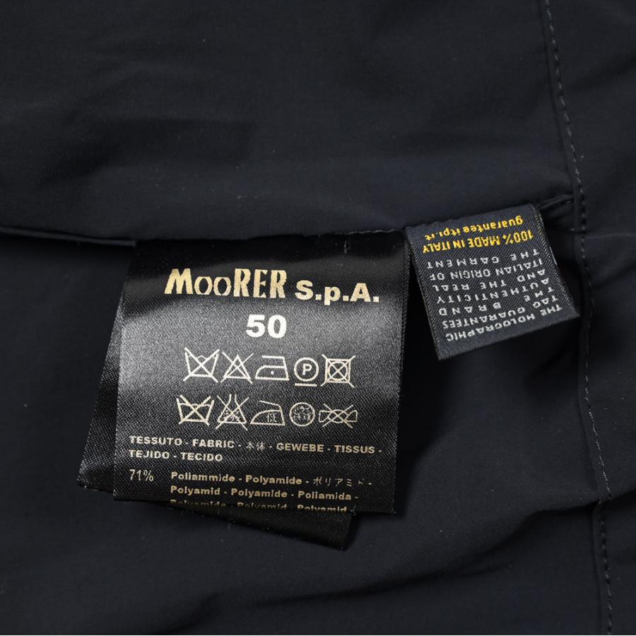 【クーポン】ムーレー MOORER SIRTE EX M-65 フィールドジャケット ミリタリーブルゾン スタンドカラー M-65型  春夏 秋 ナイロン ネイビー MADE IN ITALY｜size4458｜14