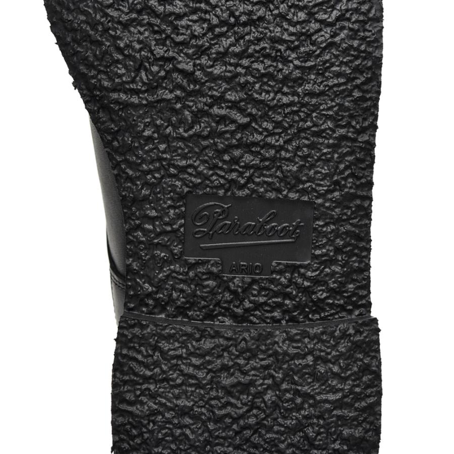 【出荷が早い】PARABOOT AMBOISE / VEG NOIR Uチップ レザーシューズ レースアップ ダービー 外羽根式 グッドイヤー製法 牛革 ARIO SOLE ラバーソール ブラック 毎日使い