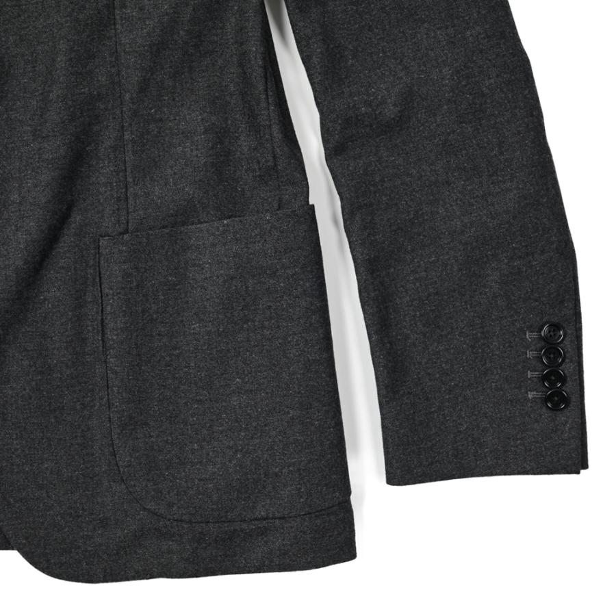 LARDINI ラルディーニ / easy wear ヴァージンウール テーラードスーツセットアップ チャコールグレー / セールの画像