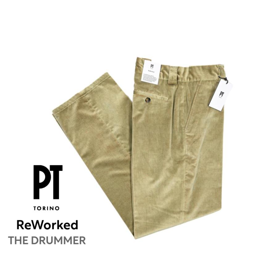PT TORINO コットン リネン パンツ スラックス ReWorked 春夏