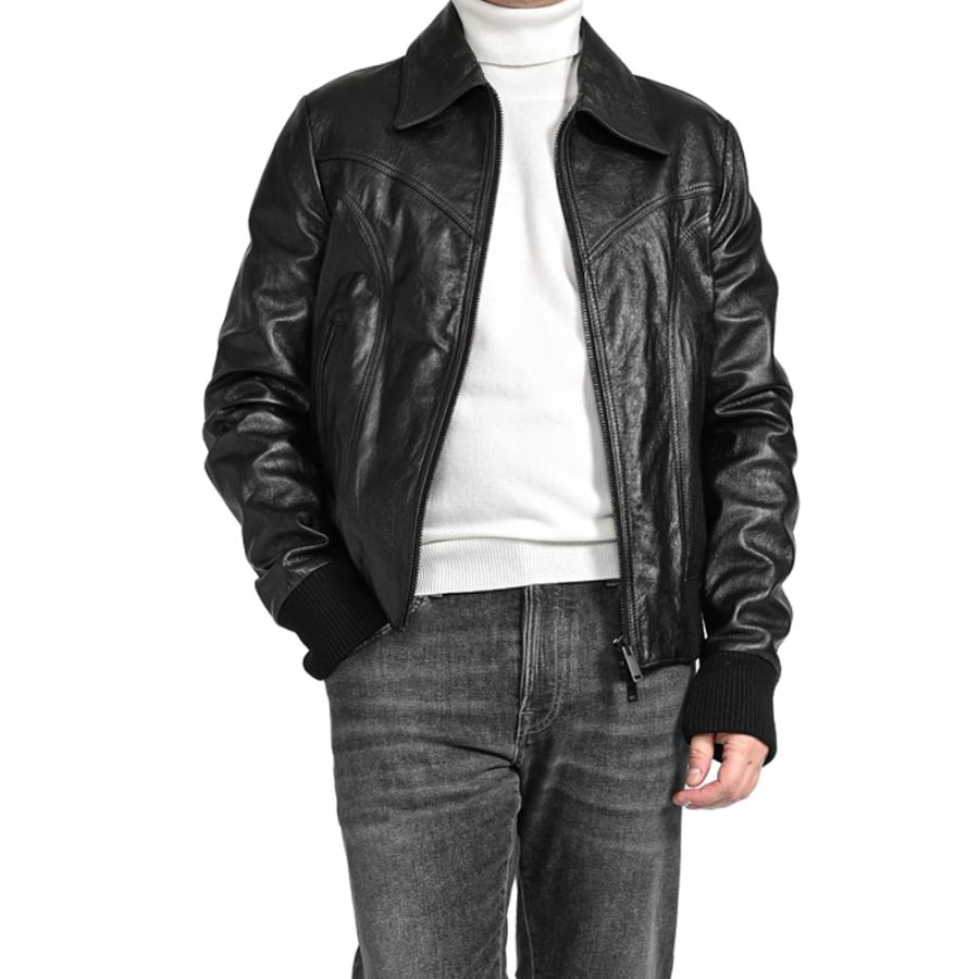 【未使用品】PT TORINO レザージャケット　46 PT TORINO ピーティートリノ / レザーシングルライダースジャケット