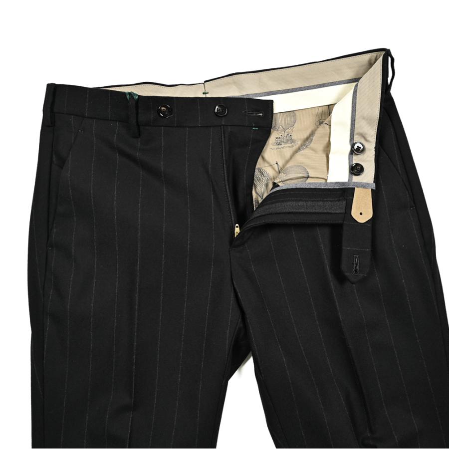 ベルウィッチ ダークネイビー ウールスラックス BERWICH/ベルウィッチ」ヴァージンウール スラックス SCOTCH