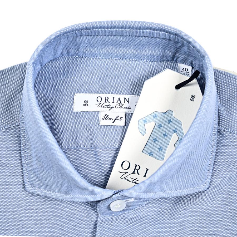 ORIAN Vintage Classic ホリゾンタルカラーシャツ 春秋冬 コットン100 