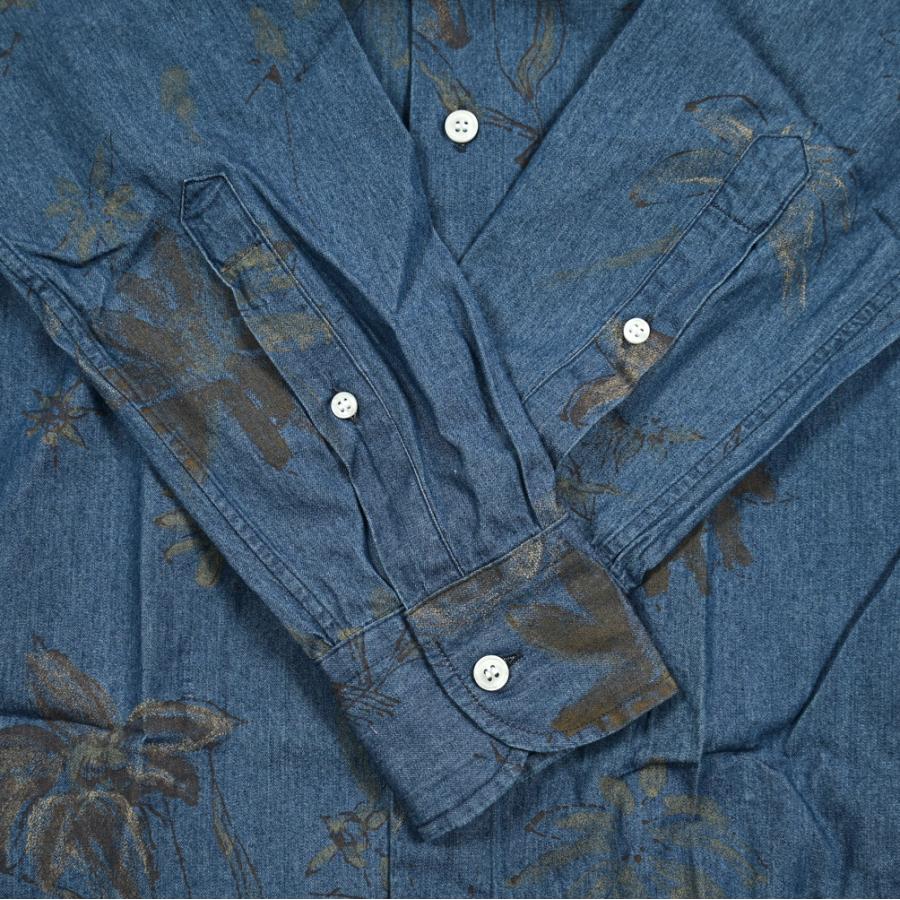 【美品】ORIAN デニムシャツ 濃紺 ORIAN オリアン 上品でオトナらしい！こなれ感あるデニムシャツ
