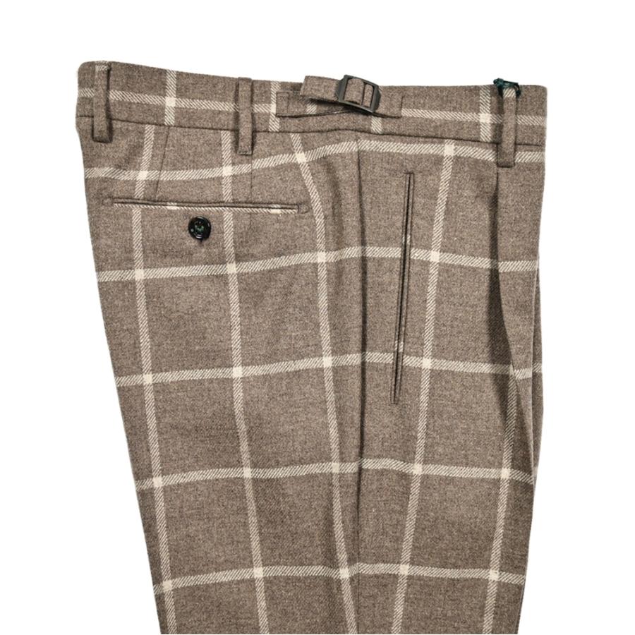 BERWICH ベルウィッチ / RETRO ウールフランネル ワンタックスラックス