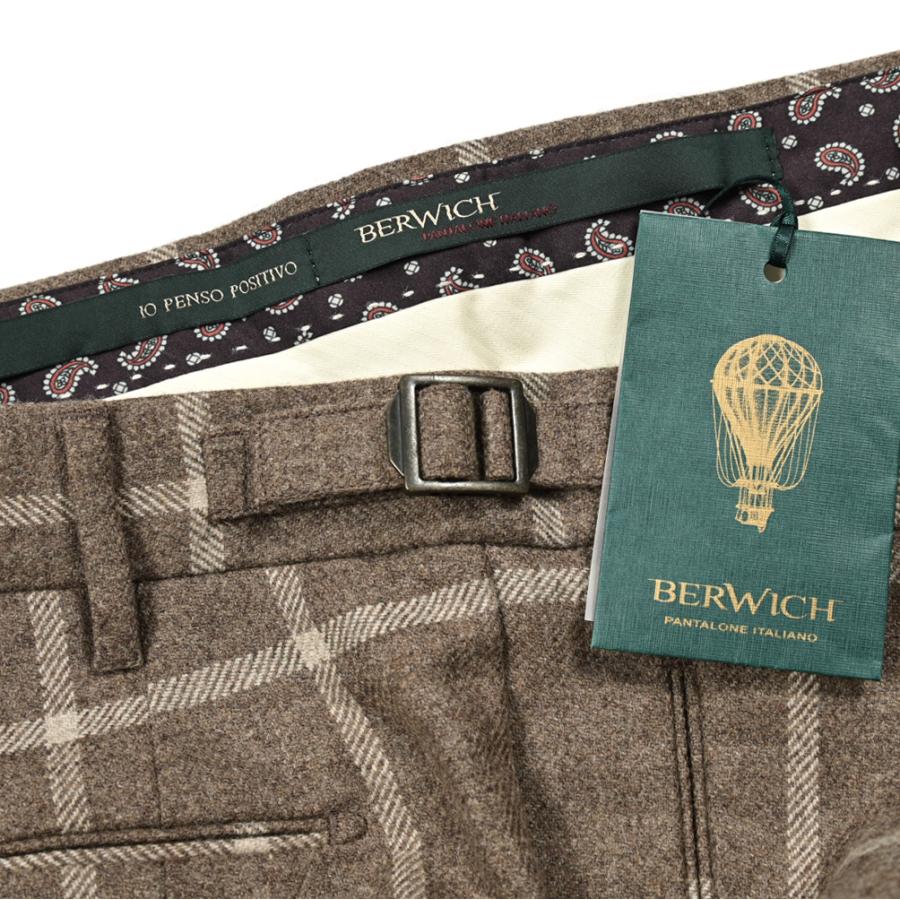 BERWICH ベルウィッチ / RETRO ウールフランネル ワンタックスラックス