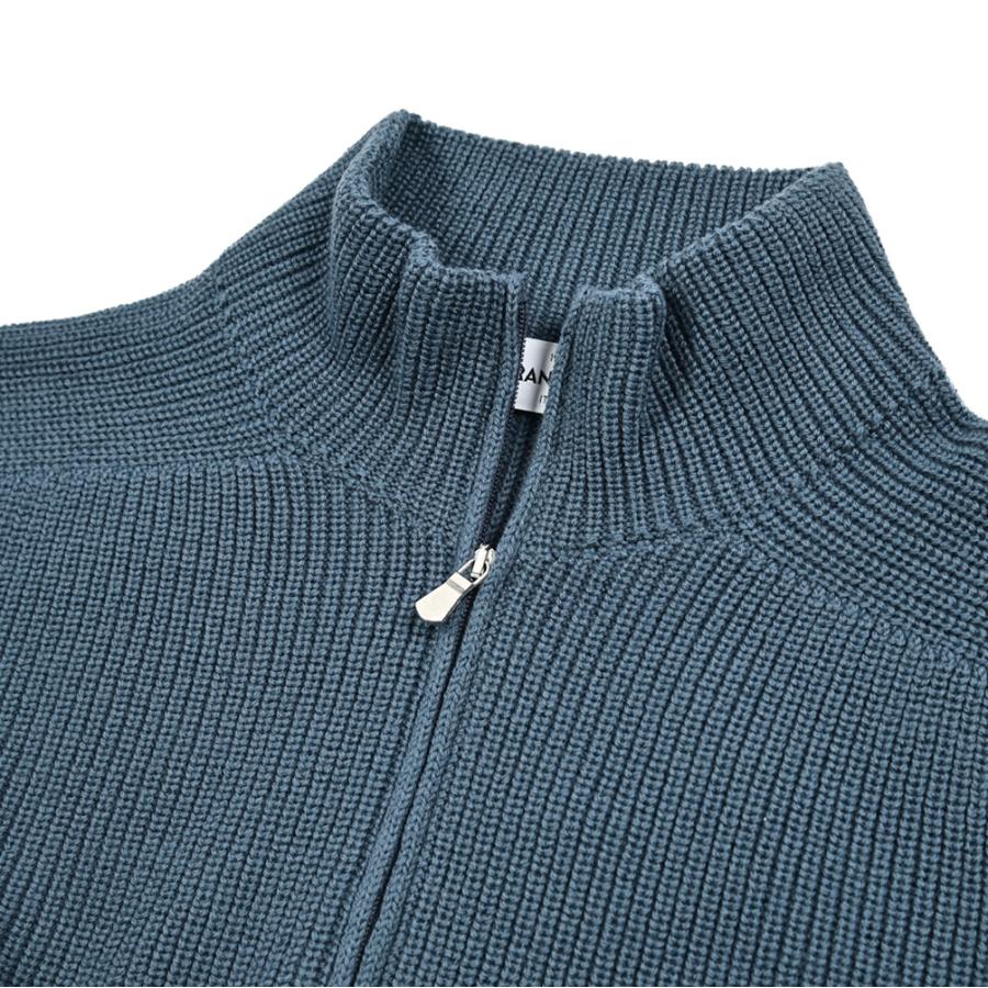 グランサッソGRAN SASSOカシミヤ混紡ハーブジップハイゲージニット46 Gran Sasso（グランサッソ） グランサッソ / ヴァージンウール100