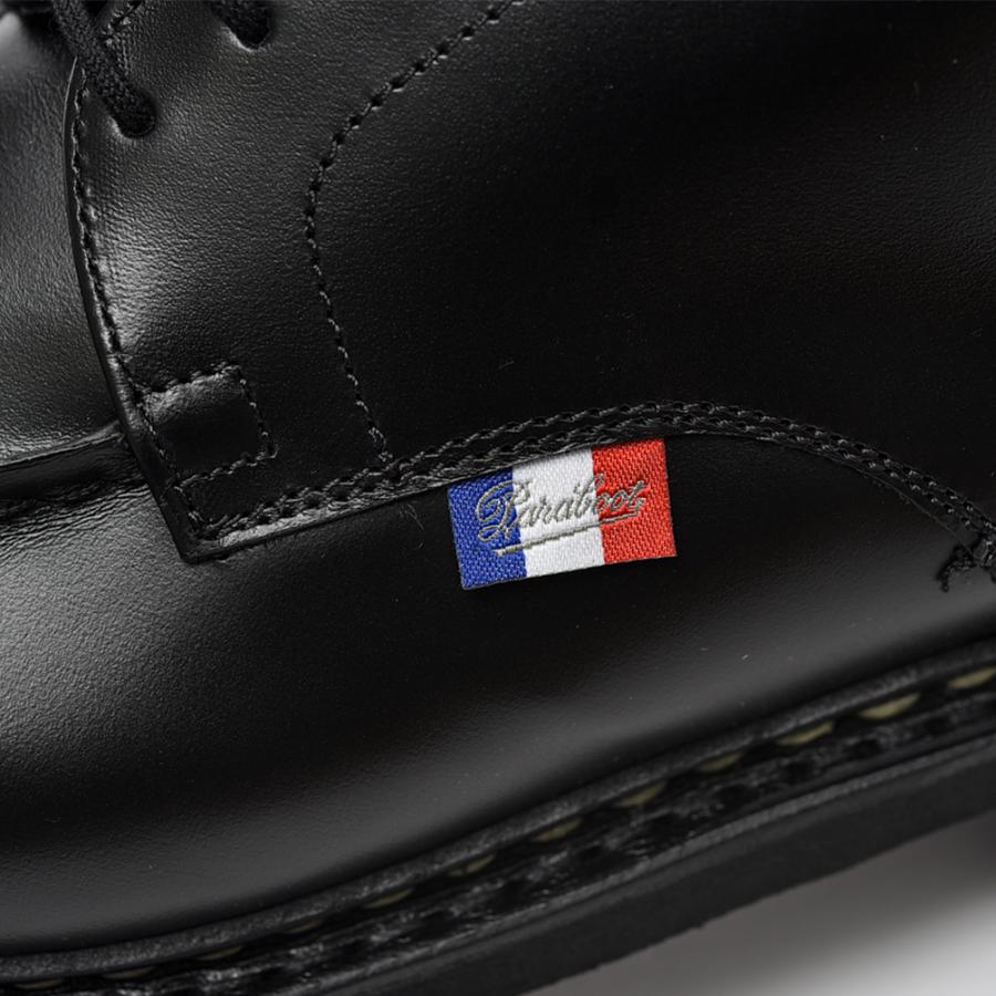 Paraboot パラブーツ / CHAMBORD BBR シャンボード Uチップレースアップレザーダービーシューズ 228212 ブラックの画像